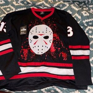 Bioworld Black and Red Splatter Graphic Jersey